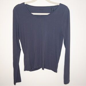 Athleta Keyhole Long Sleeve Tieback Top